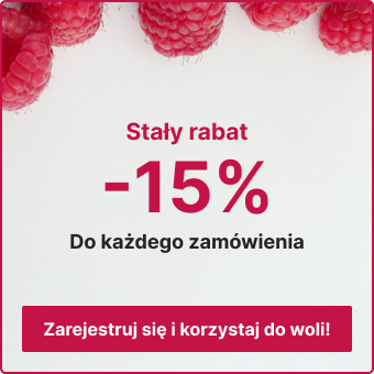-15% rabatu do każdego zamówienia po zarejestrowaniu się