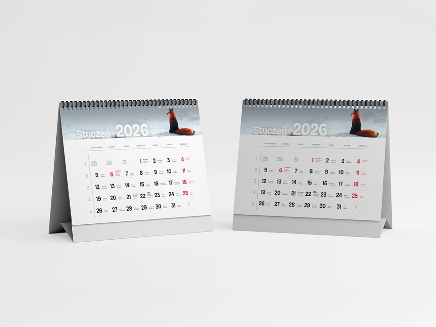 Kalendarze spiralowane piramidka (miesięczne) 200x168 - drukarnia internetowa