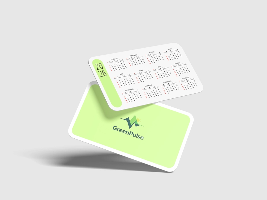 Karty firmowe – kalendarzyki listkowe