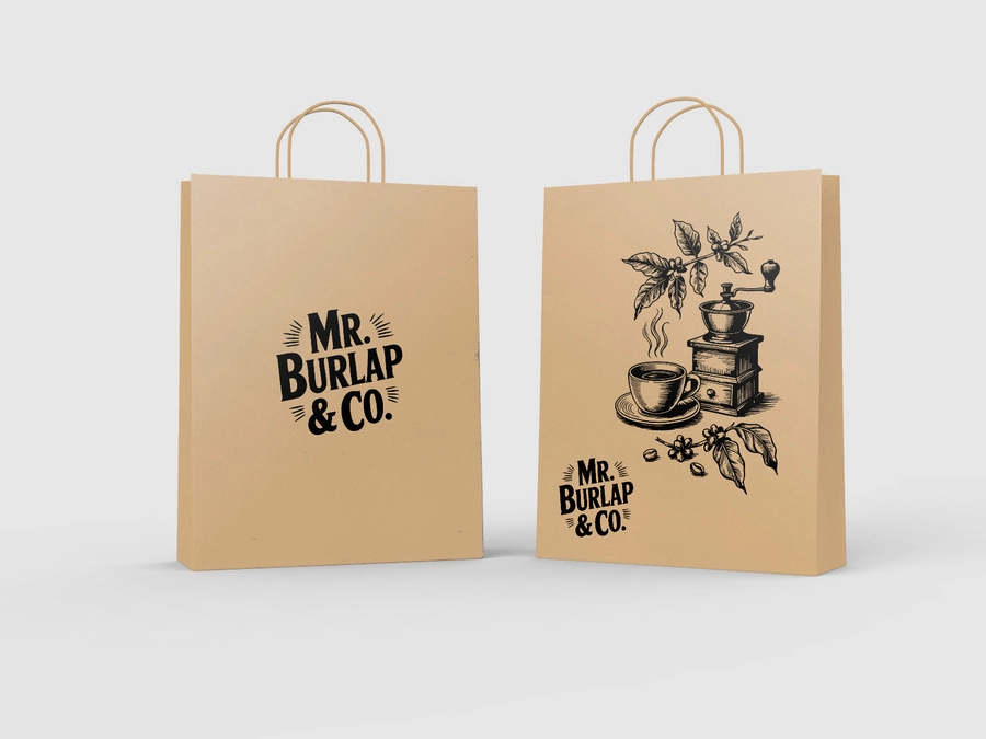 Torby papierowe Kraft – naturalny papier z nadrukiem