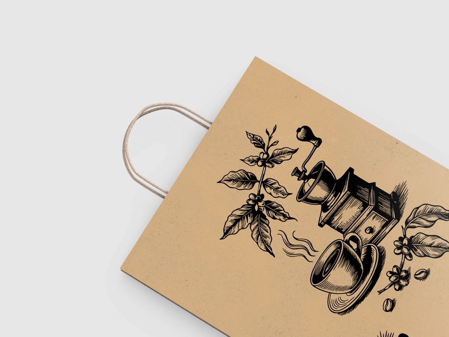 Personalizacja toreb papierowych Kraft