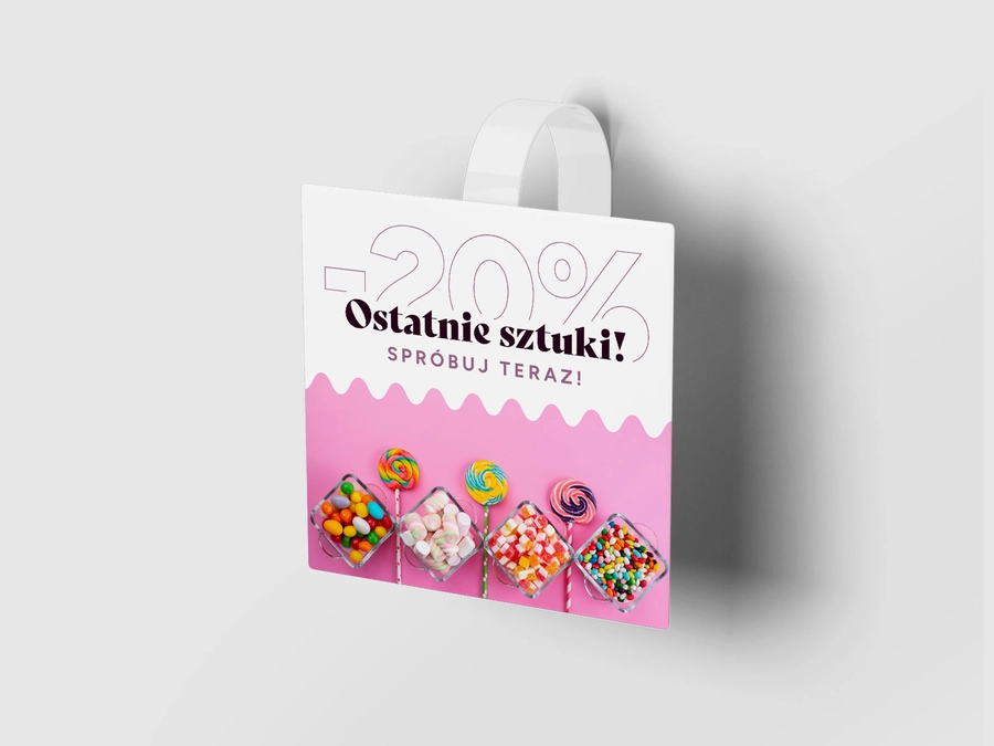 Wobblery reklamowe papierowe