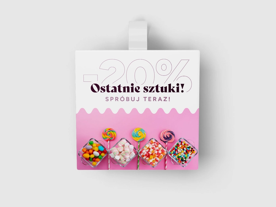 Wobblery reklamowe papierowe