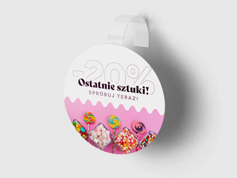 Wobblery reklamowe papierowe