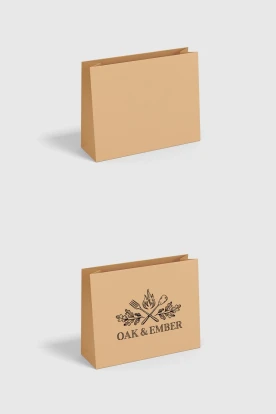 Torby cateringowe Kraft bez uchwytów