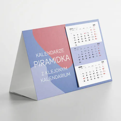 Kalendarze piramidka z klejonym kalendarium (miesięczne) druk online