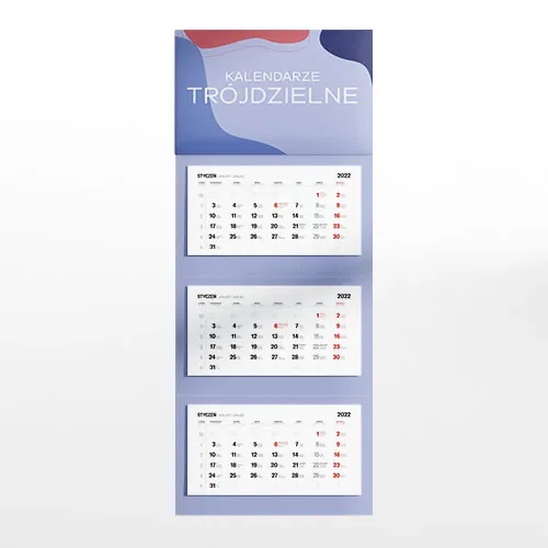 kalendarze trójdzielne druk online