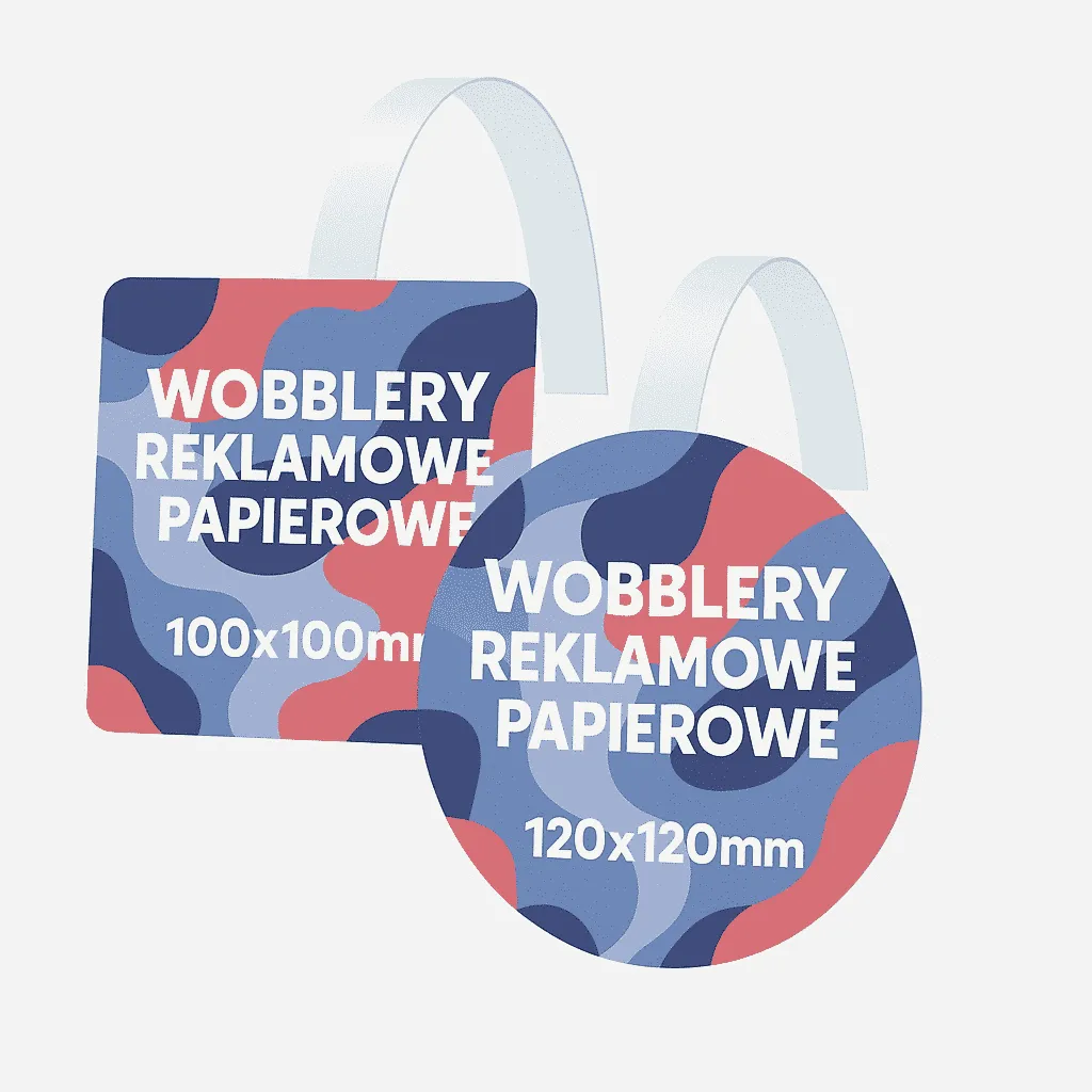 wobblery reklamowe papierowe druk online