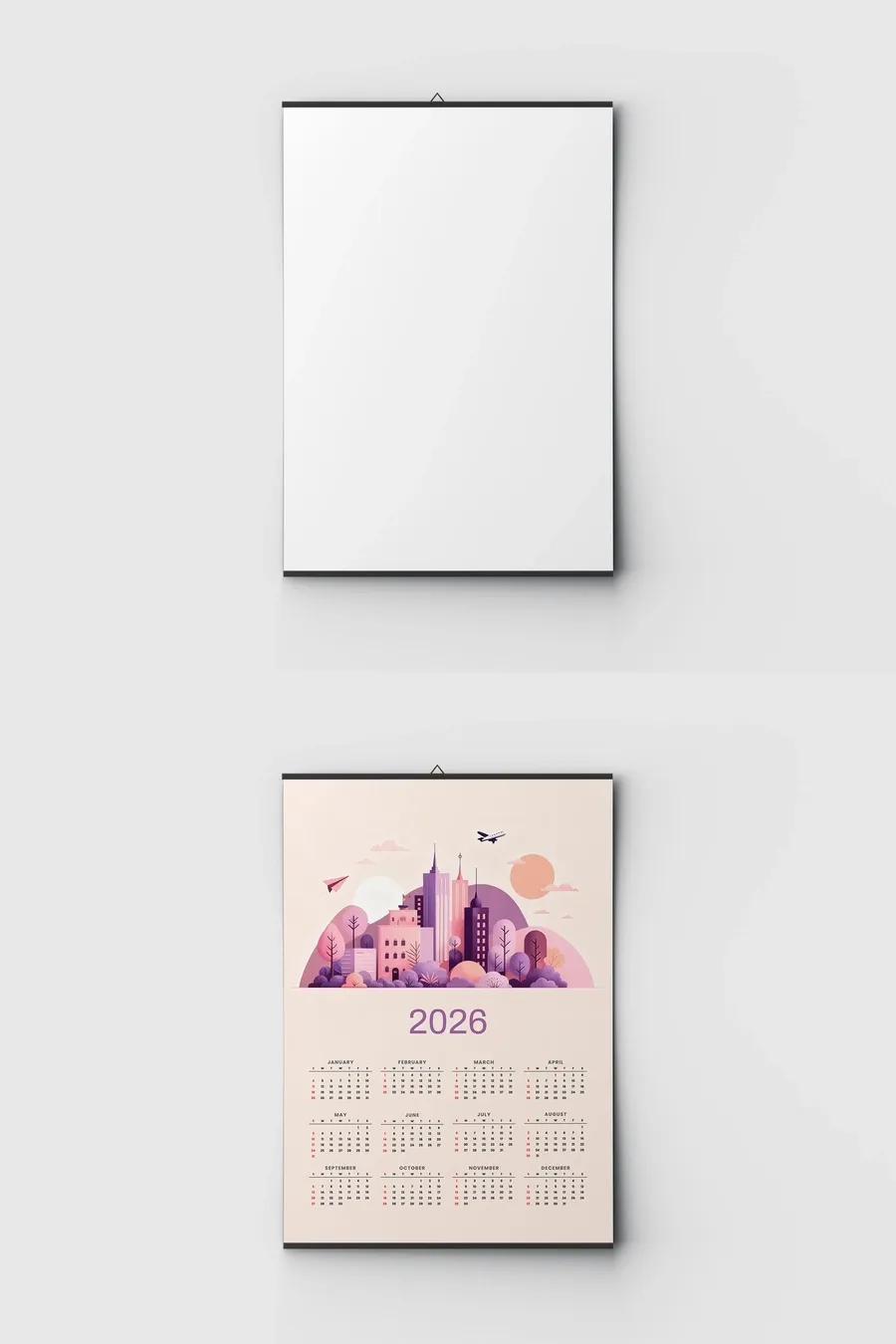 Kalendarze listwowane druk online