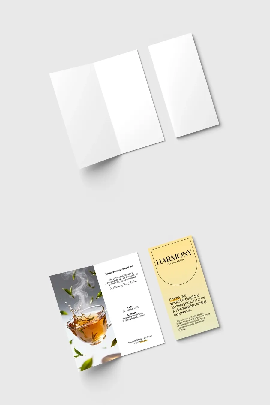 Zaproszenia składane personalizowane druk online